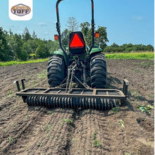 Field Tuff 5' 3 Point Cultipacker with 26 Cast Iron Wheels, 60" Working Width, Black