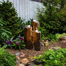 Aquascape Faux Basalt Column Landscape Fountain Kit with AquaBasin and Pump, Set of 3 Columns, 78366