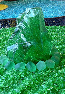 Green Landscape Glass Large 50 Lb Bag