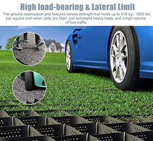 LVLONG Gravel Geo Cell Grid Paver Driveway Garden - 5cm/2inch Tall, Heavy Load Resistance Scalable Gravel Ground Grid Stabilization, Easy Install (Size : 4m x 10m (13ft x 33ft))