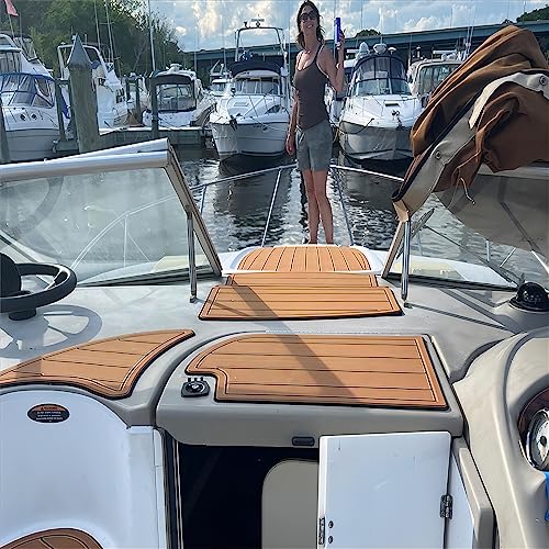 Zomanon Boat EVA Faux Teak Decking Floor Mat for Bayliner 2855 (Multiple Color Options)