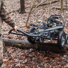 Hawk Crawler Multi-Use Folding Cart, Deer Hunting Fishing Cart w/ 500 Lb Capacity for Hauling Game, Bait, Hunting Gear, & Wood, Flat Dark Earth Gray