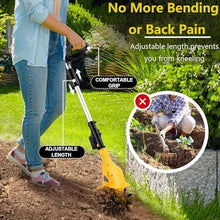 Small Tiller Cultivator, Household Use Electric Tiller, Garden Tiller, Lightweight Cordless Garden Cultivator for Gardening, Manganese Steel Blade, 20v Lithium