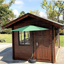 EUQKKWLOY Outdoor Patio 9' Half Round Umbrella,Wall Umbrella Sun Shade with 5 Ribs & Crank,Sun Shelter for Market Table Deck Garden Outdoor Parasol Portable Parasol