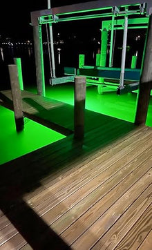 Incredible Underwater LED Lighting Mega-Watt Underwater Dock Light System 32000 Lumens Red