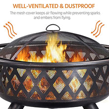 Fire Pit with BBQ Grill Heater Outdoor Garden Black Outdoor Garden & Patio Heater Fire Pit Brazier