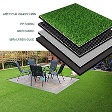 Griclner 0.7 Inch Realistic Synthetic Grass Turf Green 15FT x 100FT