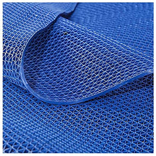 GONCBKVN Non-Slip PVC Drainage Mat Commercial Wet Area Floor Mats for Indoor Outdoor Restaurant Kitchen Bar Swimming Pool, 5mm/0.2inch Thick, Can Be Cut, Blue (Color : Blue, Size : 120cmX300cm)