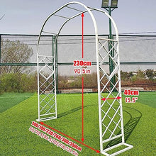 Strong Stable Garden Arches Frame 140-350cm Extra Wide Rose Arch comfortable Standing Wedding Archway Trellis Garden Arch Arbor Metal - Heavy Duty Steel Frame,Easy Assembly(Color:Black,Size:W350x40xH2