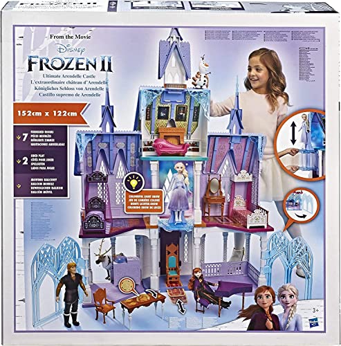 Frozen Disney Arendelle Castle Playset Inspired by Frozen 2, 5' Tall with Lights & Accessories