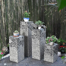 ARCVOX Home Garden Sculpture Columns Pedestal, Faux Stone Finish Floor Ornaments, Landscape Statues for Home Decor, Backyard Decor Pagoda Statue (Size : 43.3in)