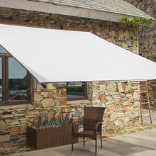 HQQMNY Awning Sun Net with Eyelets 90% Shading Rate Shade Net Garden Umbrella Privacy Screen for Garden Plants Greenhouse(White,15m x 17m)