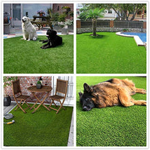 Conscience Trading Artificial Grass 0.8" Customized Size 4-Tone Outdoor Rug 6 Ft