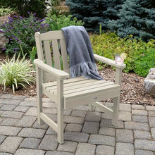 highwood AD-KITCHGL2-WAE Lehigh 2 Garden Chairs with 1 Square Side Table, 3-Piece Set, Whitewash
