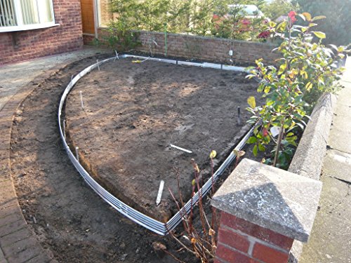 Sure-Loc 1/8" x 4" x 8' Professional Aluminum Landscape Edging Black