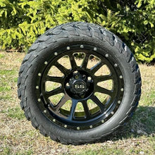 Huskey Parts Company Glossy Black Golf Cart Wheels/Tires Combo 23x10-14 Street Tire