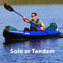 Sea Eagle 380X Explorer Inflatable Kayak Solo Deluxe Blue/White