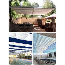 Retractable Canopy Outdoor Wave Sun Shade ，Sliding Wave Shade Sail，for Pergola Patio Deck Yard Gazebo Outdoor((WxL) 1x2m)(Light Green,1.5x5m)