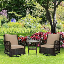 GAOMON 3-Piece Wicker Patio Furniture Set Beige
