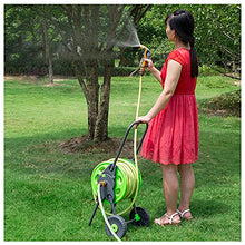 Gardening Hose Reel Cart Garden Hose Reel Set 20M/30M/50M with Spray Gun and Auto Wind-Up Guiding System 98ft Hose Reel car Hose,One Color-98ft hose reel car