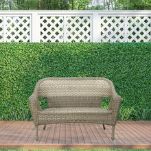 Jeco Grey Resin Wicker Clark Loveseat