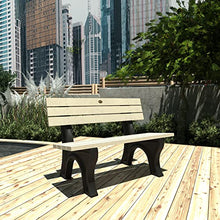 highwood Aurora Traditional 4 ft. Park Bench, Whitewash