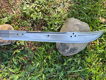 Fwosi Tactical Machete - 13-Inch Full Tang Magar Machete Fixed Blade Knife, Custom Knife with Carbon Steel Blade - Handmade in Nepal - Plus Leather Sheath with Belt Loop