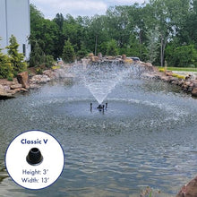 Half Off Ponds 1/2 HP 5000 GPH Floating Aerating Fountain Color 100 Ft Cord