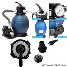 12 Inch Above Ground Sand Filter System for Intex Bestway and Coleman Pools
