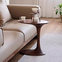 Chicken Couch End Table Wooden Side Table Sofa Corner Round Side Table Small Coffee Table Bedroom Bedside Table Corner Tables for Living Room