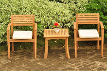 WholesaleTeakFurniture Qty 6 - Montana Stacking Dining Captain Arm Chair - Outdoor Patio Grade-A Teak Wood #WFDCARMT6