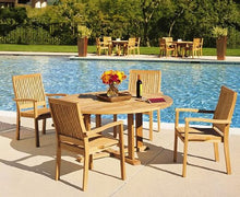 WholesaleTeakFurniture Grade-A Teak Wood 60" Round Dining Table #WFDT60