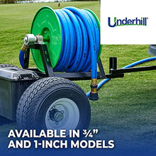 Underhill Hose Reel Trailer Cart Holder Caddy, Heavy-Duty, Industrial Quality for Golfing Greens, Holds Over 100 Feet of 1 Inch Hose, HC-TRL-100