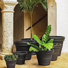 Sturdy Essentials Megapot Commercial Large Planter 35" Diameter Plant Pot | Lightweight Yet Durable Plastic Construction with Stone Look | Durable Yet Easy to Move - Parchment