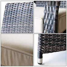 PATIOPTION Outdoor Wicker Patio Furniture Set 8-Seater