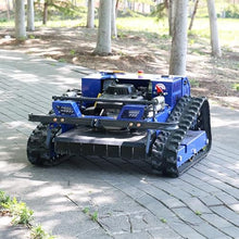 All-Terrain Remote Control Mower – 9HP Gas, 55cm Deck, 45° Slope, Auto-Retract Blades, 1600W Brushless, Zero Turn – for Farm, Orchard, Dense Grass – Professional Crawler Machine