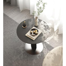 AERWYTRFS Nightstand Sofa Table Movable Sofa Side Table Living Room Small Round Dining Can Be Raised and Lowered Cart