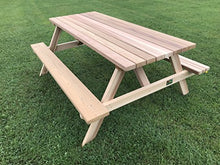 Dan's Outdoor Furniture Mfg. Co. LLC Western Red Cedar 72" Rectangular Top Picnic Table 6'