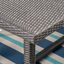 Christopher Knight Home Liam Outdoor 7 Piece Wicker Dining Set Grey