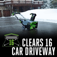 EGO POWER+ 21" Electric Snow Blower, Cordless Steel Auger, Includes (2) 56V 7.5Ah Batteries and Dual Port Charger - SNT2114