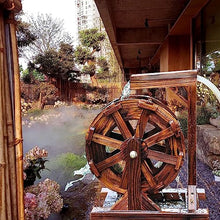 Garden Outdoor Patio Water Fountain Feng Shui Wheels Decorative Ornament Wooden Water Wheel Waterwheel Freestanding Waterfall Decoration for Balcony Yard Outdoors Pond Pool (Size : 90cm)
