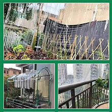 Transparent Pvc Tarpaulin Waterproof, Plant Insulation Shed, With Eyelets, Dustproof, Tear And Cold Weather Resistant Cover, 0.3 Mm Pvc Plastic Tarpaulin For Terrace, Gazebo, Wind Protection, Outdoor