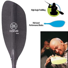 Werner Paddles Shuna Carbon Bent Shaft Kayak Paddle 215cm
