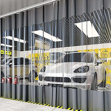 Outdoor Clear Tarp Curtain, PVC Heavy Duty Waterproof Tarpaulin Side Panels with Eyelets, Transparent Tarpaulin Partition Rain Curtain for Pergola, Porch, Gazebo, Patio,W×H-3.8×2.2m(12.5 * 7.2ft)