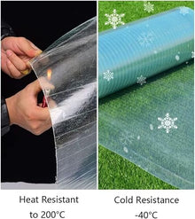 PHLEPS Clear Acrylic Plastic Sheet Polycarbonate Roofing Sheet - Outdoor Greenhouse Covering - Strong Impact and Shatterproof - All-Weather - Easy to Bend & Cut - Canopy Awning Covering(1.2x18m)