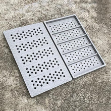 RENLXFI Grid Drain Cover, Pack of 1 2 3 4 5 6 8 10 15 20, Heavy Duty Channel Drainage Grates for Garage/Porch/Decks/Shed, Gray Drain Grill Outdoor with Drain Holes(4 pcs,50x20x4cm(19.7x7..8x1.6in))