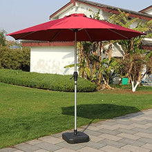 Parasol Umbrella Last Longer Outdoor Table Umbrella, 9ft Big Enough but Very Light Protective Cover, Weather-Resistant Aluminum Pole for Picnics