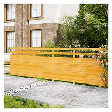 Garden Wooden Fence,1.6Cm Thick Heavy-Duty Waterproof Tree Edging Border,DIY Decorative Outdoor Landscape Partition for Paths Flower Bed,Yellow,4PCS(100X80CM)