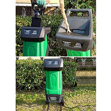 YXCUSAM Garden Branch Chipper, 2400W Electric Wood Chipper with 50L Collection Bag, Suitable for Garden, Backyard
