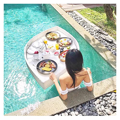 ERoomQ Luxury Floating Serving Tray Pool Tray Table, Floating Serving Trays Table Bar -Swimming Pool Floats for Adults for Sandbars, Spas, Bath, and Parties